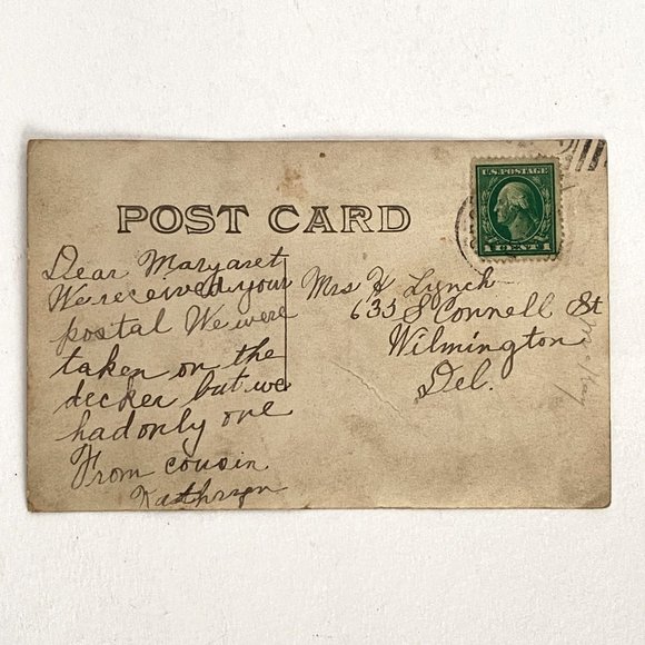 RPPC c1920 House Family of 6 Snow Coats 1Cent Washington Stamp Divided Postcard - Picture 5 of 7